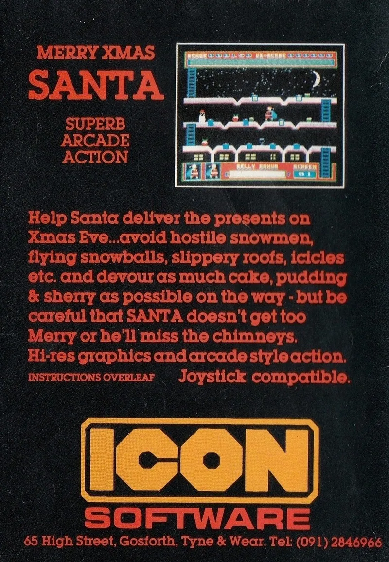 Merry Xmas Santa box back