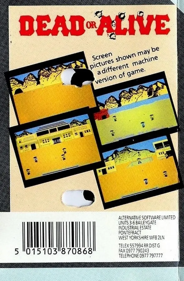 Dead or Alive box back