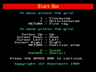 Black Box and Gambit screenshot