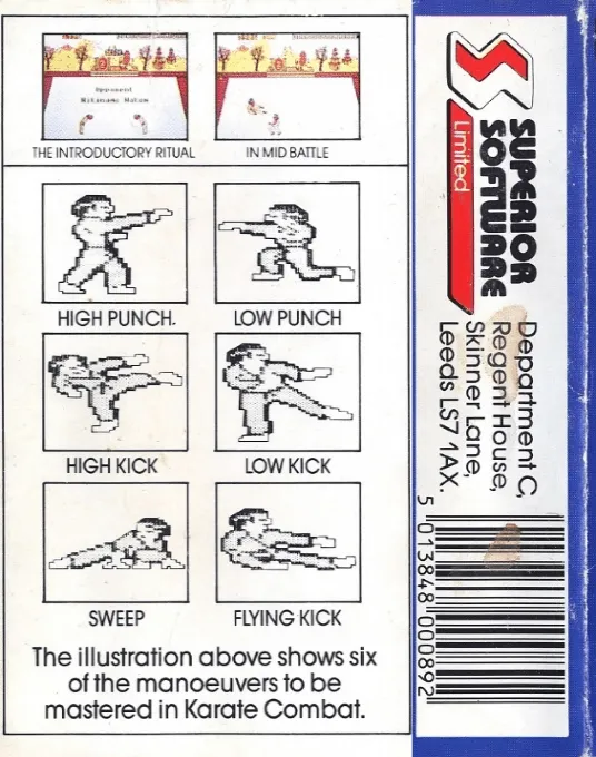 Karate Combat box back