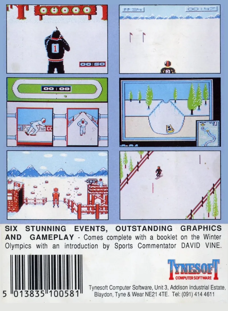 Winter Olympiad 88 box back