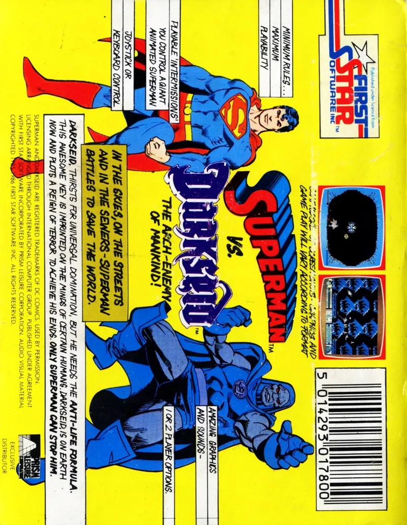 Superman: The Game box back