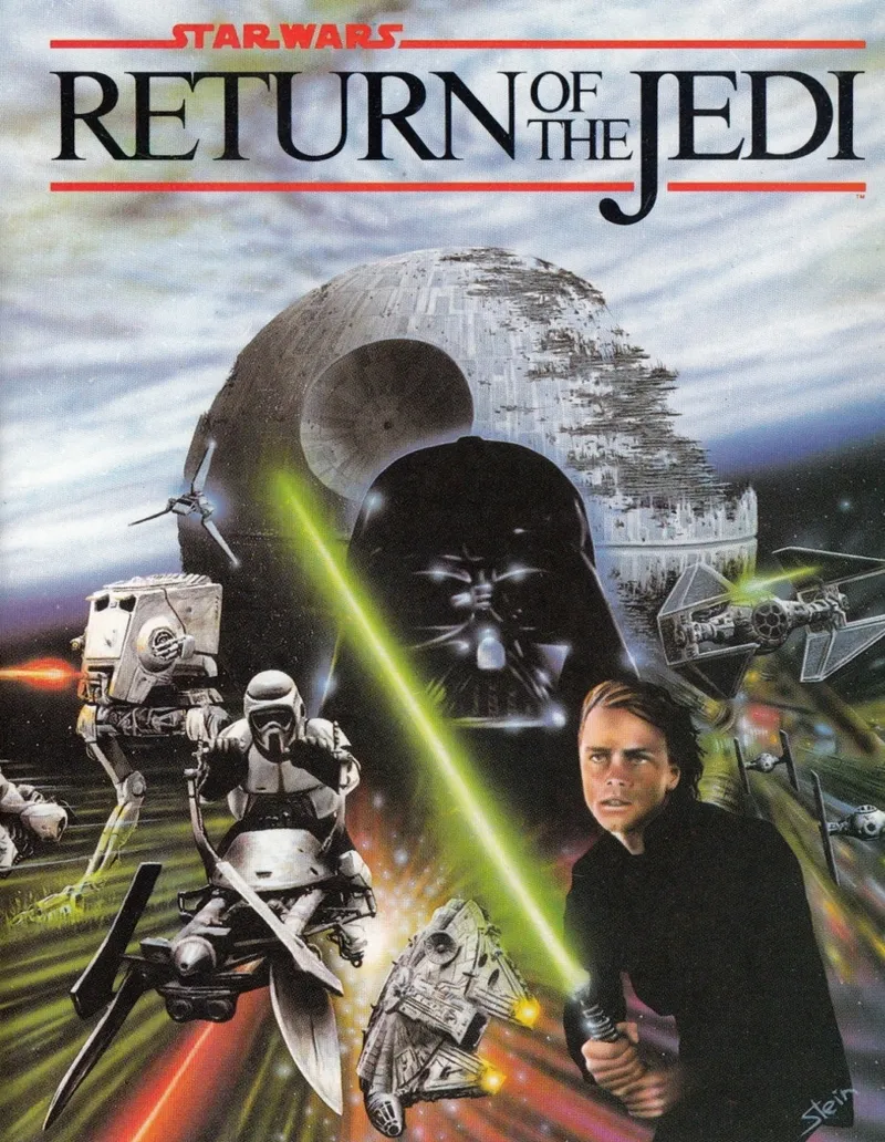 Star Wars: Return of the Jedi cover art for BBC Microcomputer System