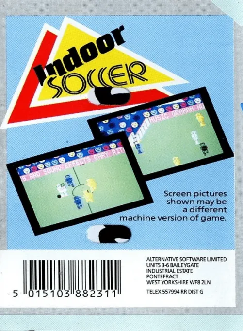 Indoor Soccer box back