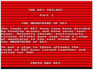 Ket Trilogy, The screenshot