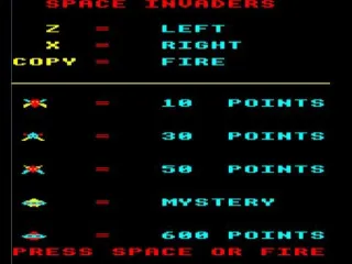Space Invaders screenshot