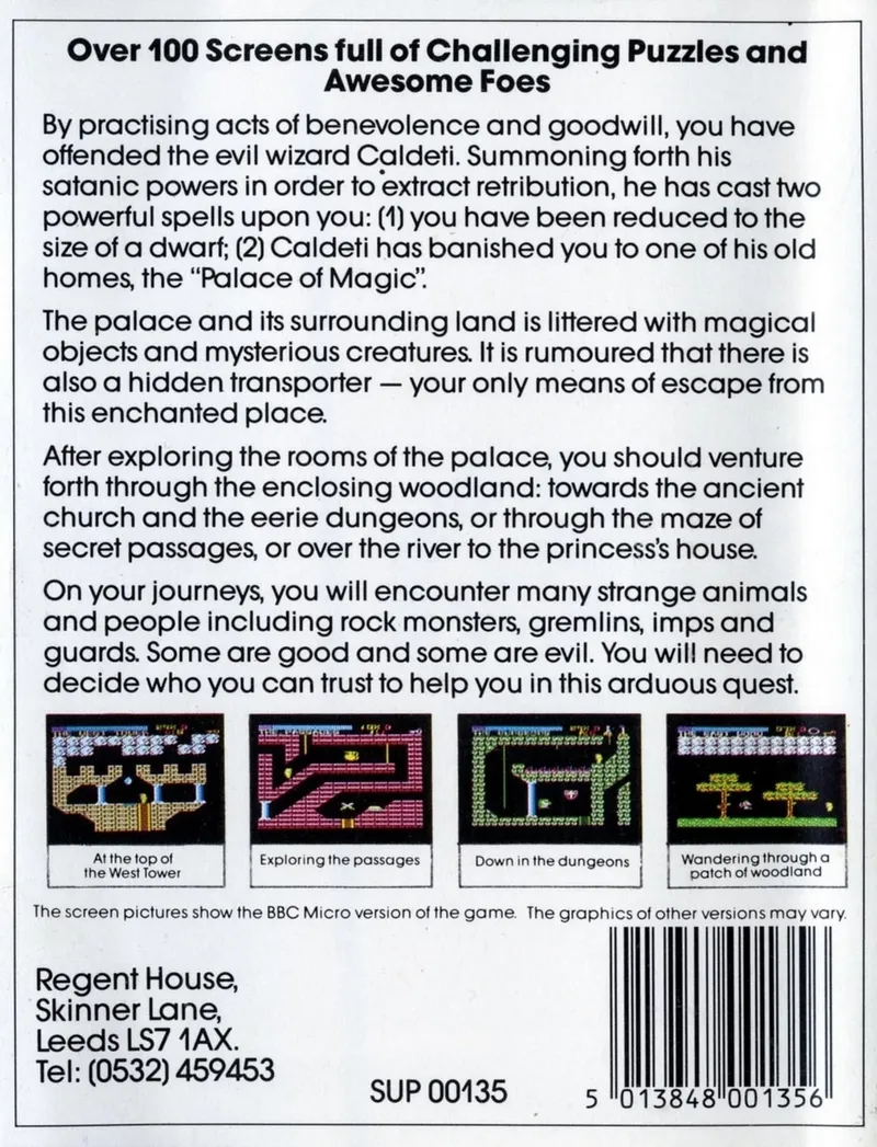 Palace of Magic box back