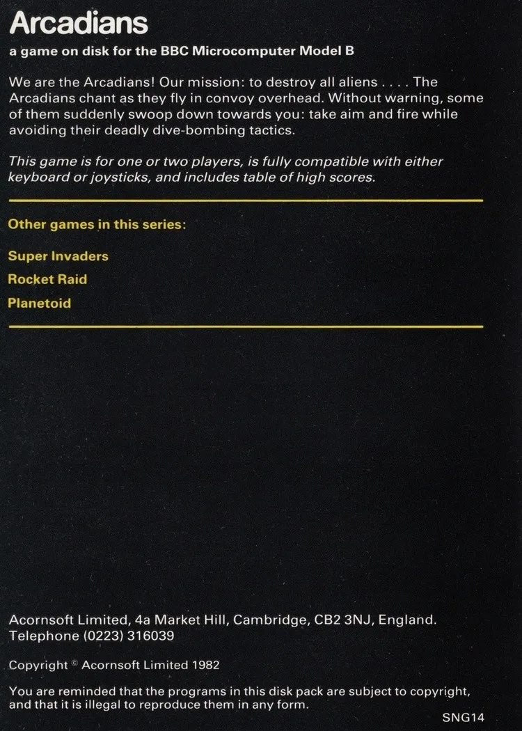 Arcadians box back