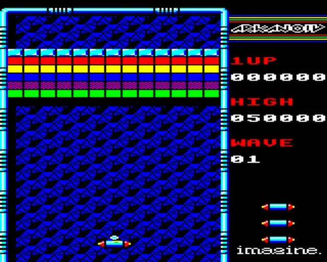 Backdrop artwork for Arkanoid