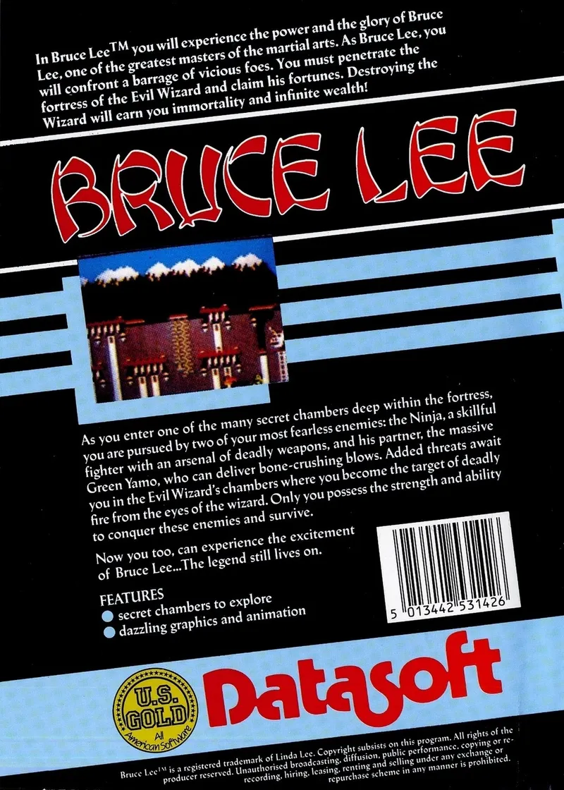 Bruce Lee box back