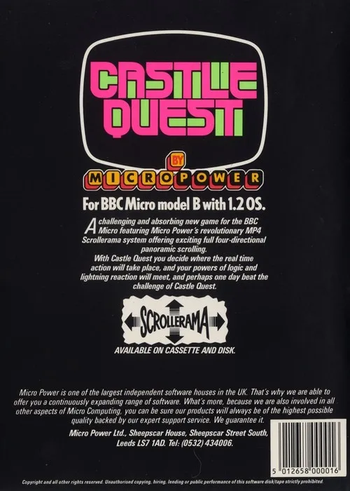 Castle Quest box back