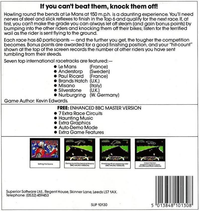 Crazee Rider box back