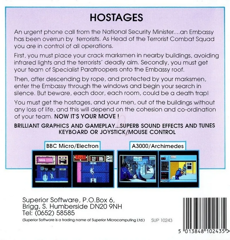 Hostages box back