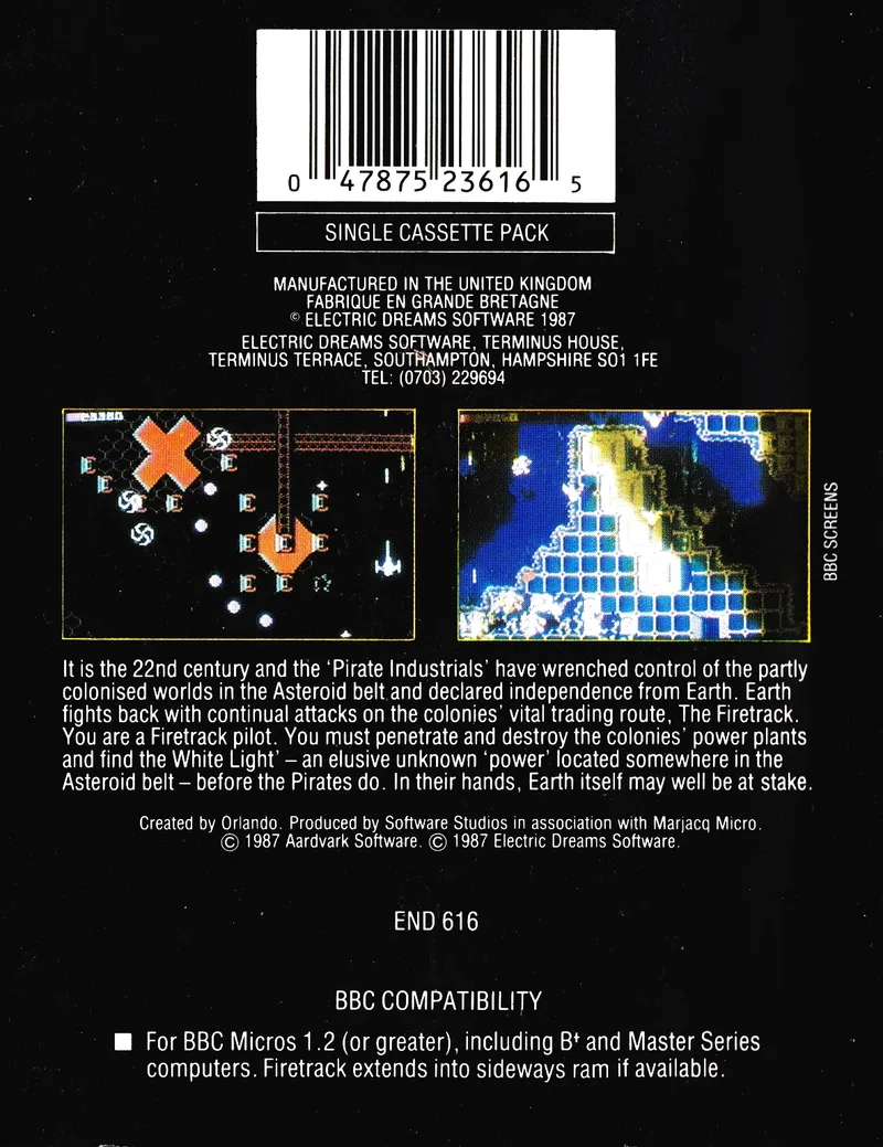 Firetrack box back