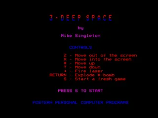 Backdrop artwork for 3 Deep Space