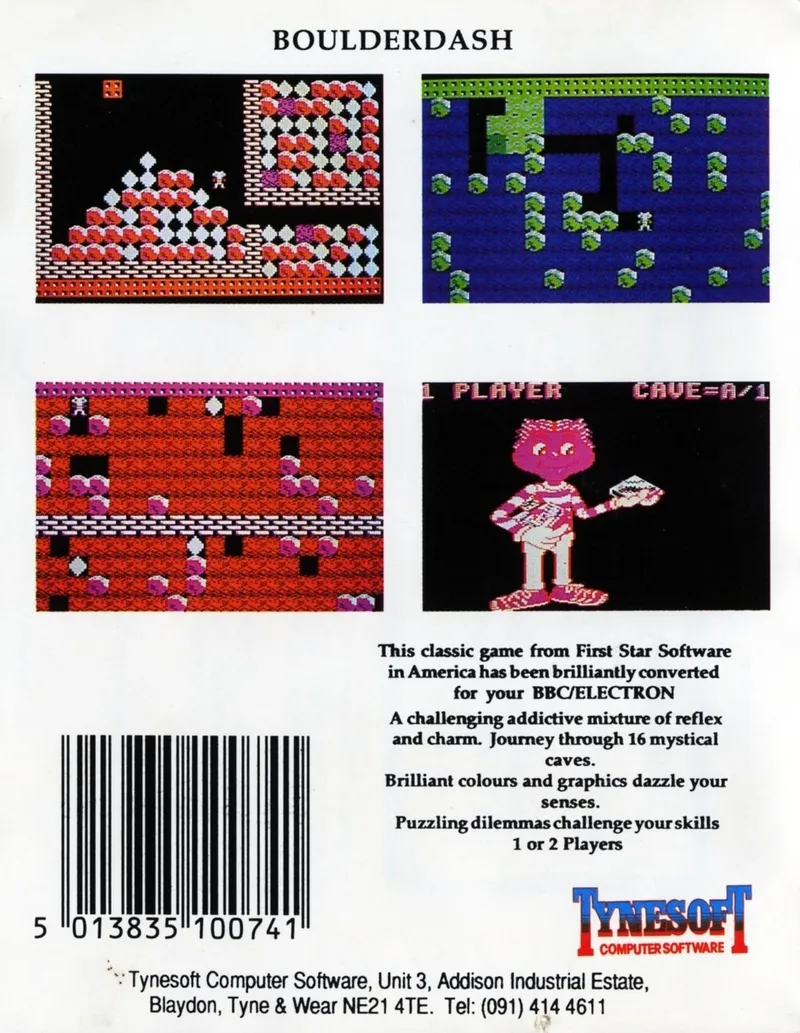 Boulder Dash box back