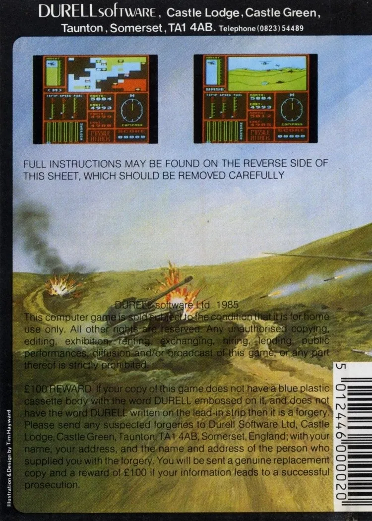 Combat Lynx box back