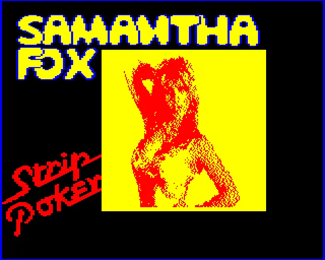 Samantha Fox Strip Poker screenshot