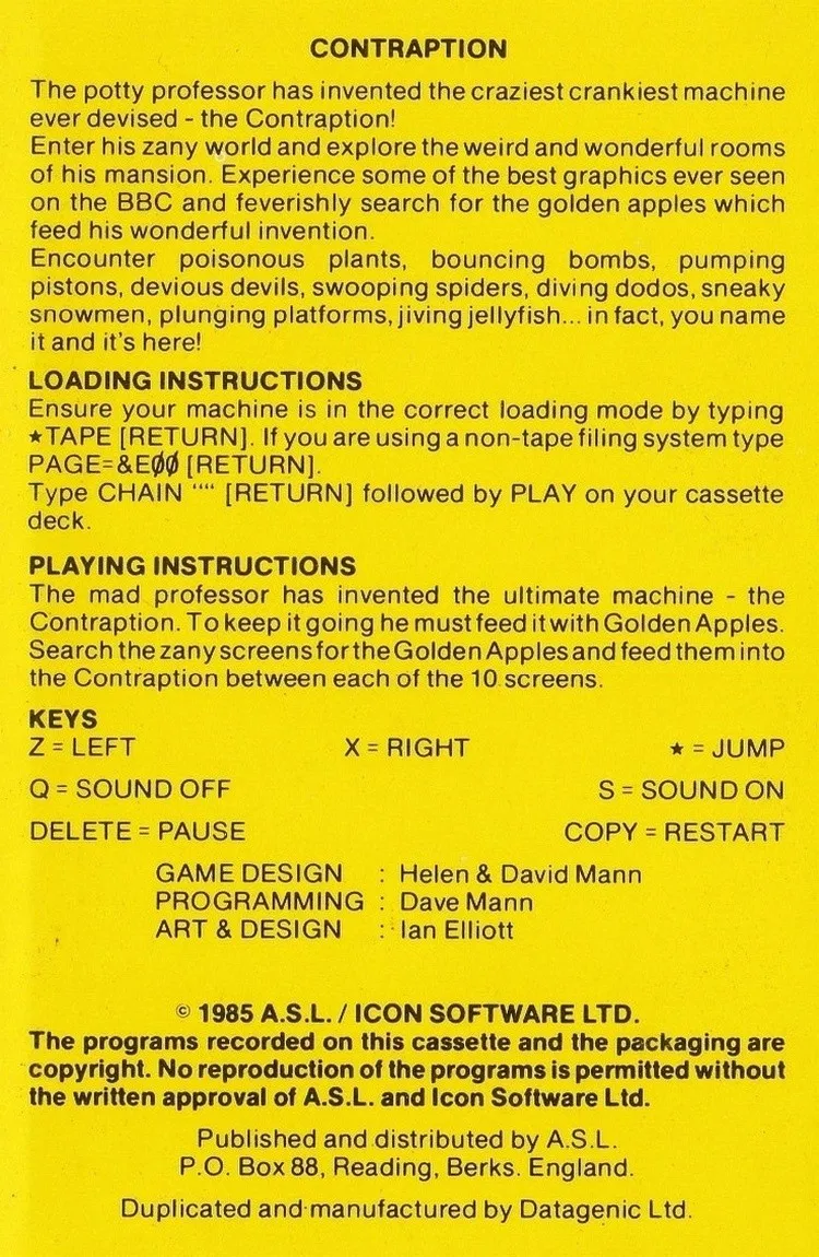 Contraption box back