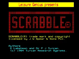 Scrabble screenshot