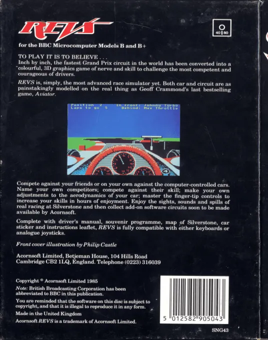 Revs: 5 Tracks box back