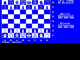 Backdrop artwork for Colossus 4.0: Chess