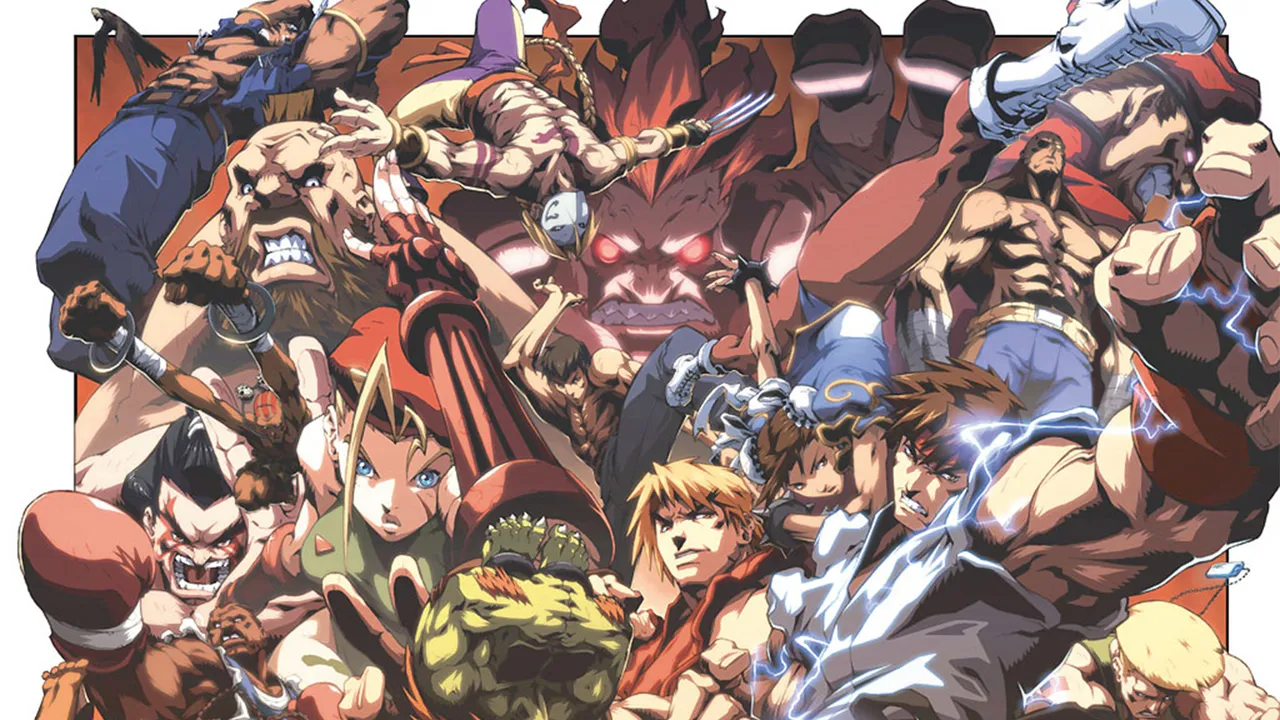 Backdrop artwork for Super Street Fighter II: The New Challengers