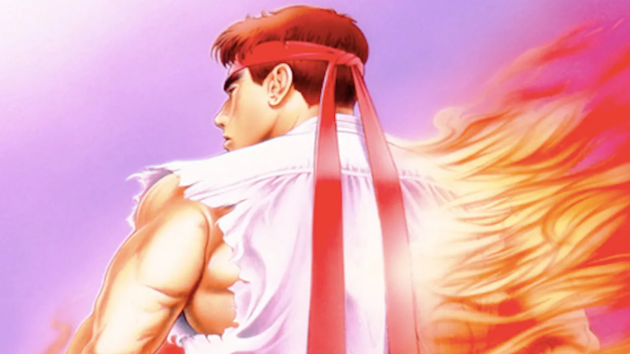 Backdrop artwork for Street Fighter II': Hyper Fighting