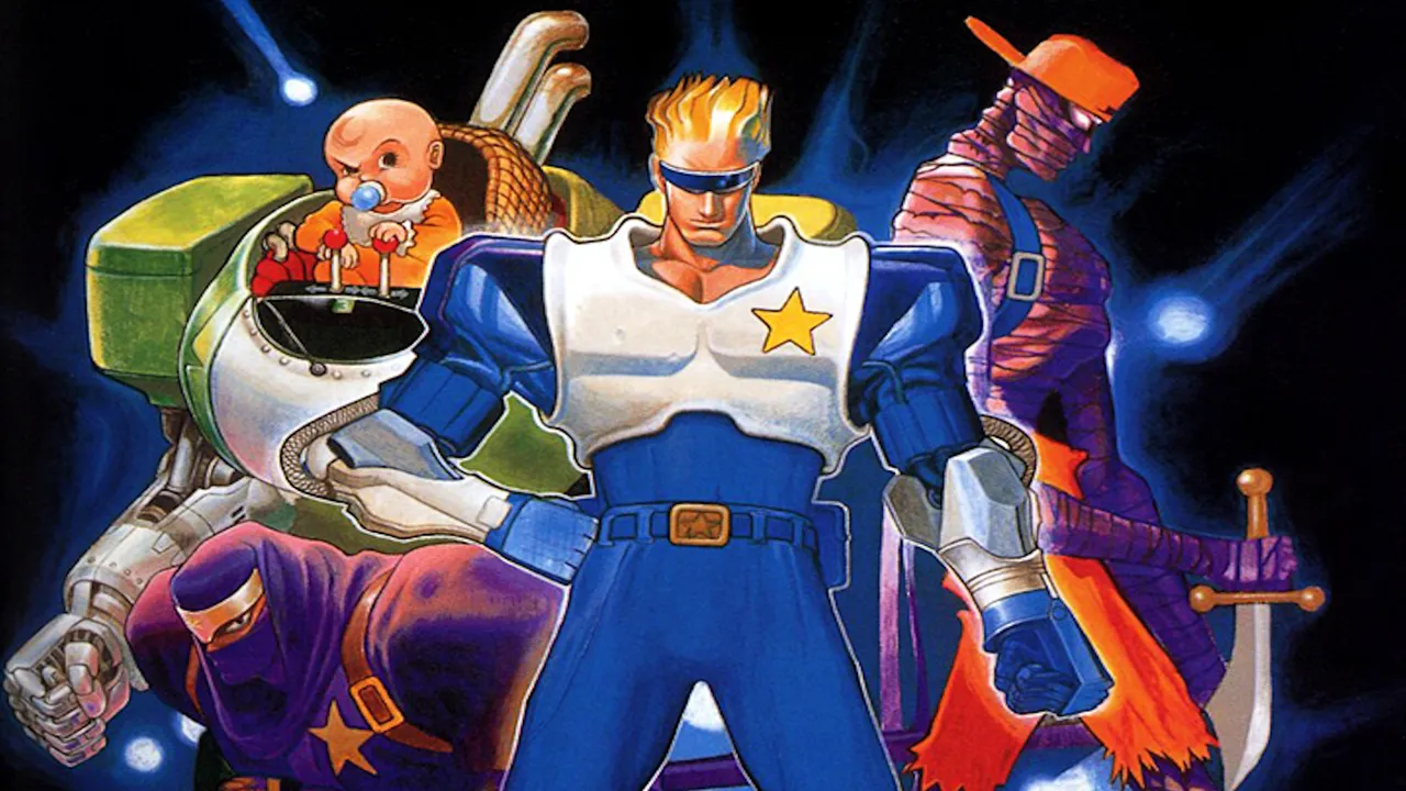 Backdrop artwork for Captain Commando