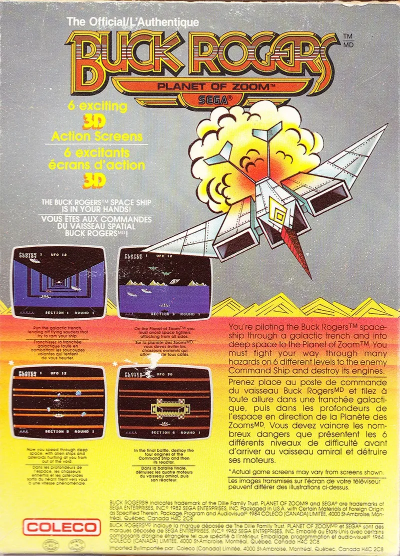 Buck Rogers: Planet of Zoom box back