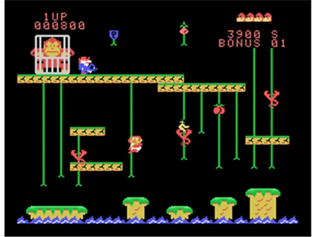 Backdrop artwork for Donkey Kong Jr.