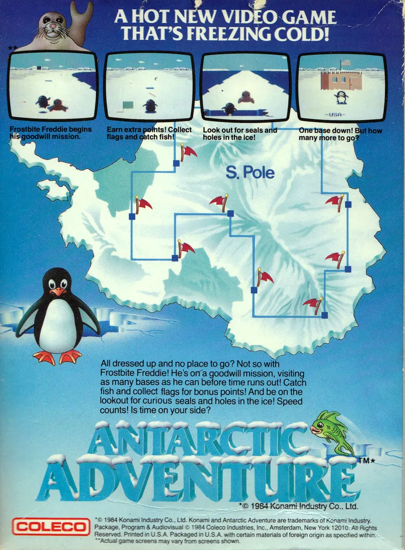 Antarctic Adventure box back