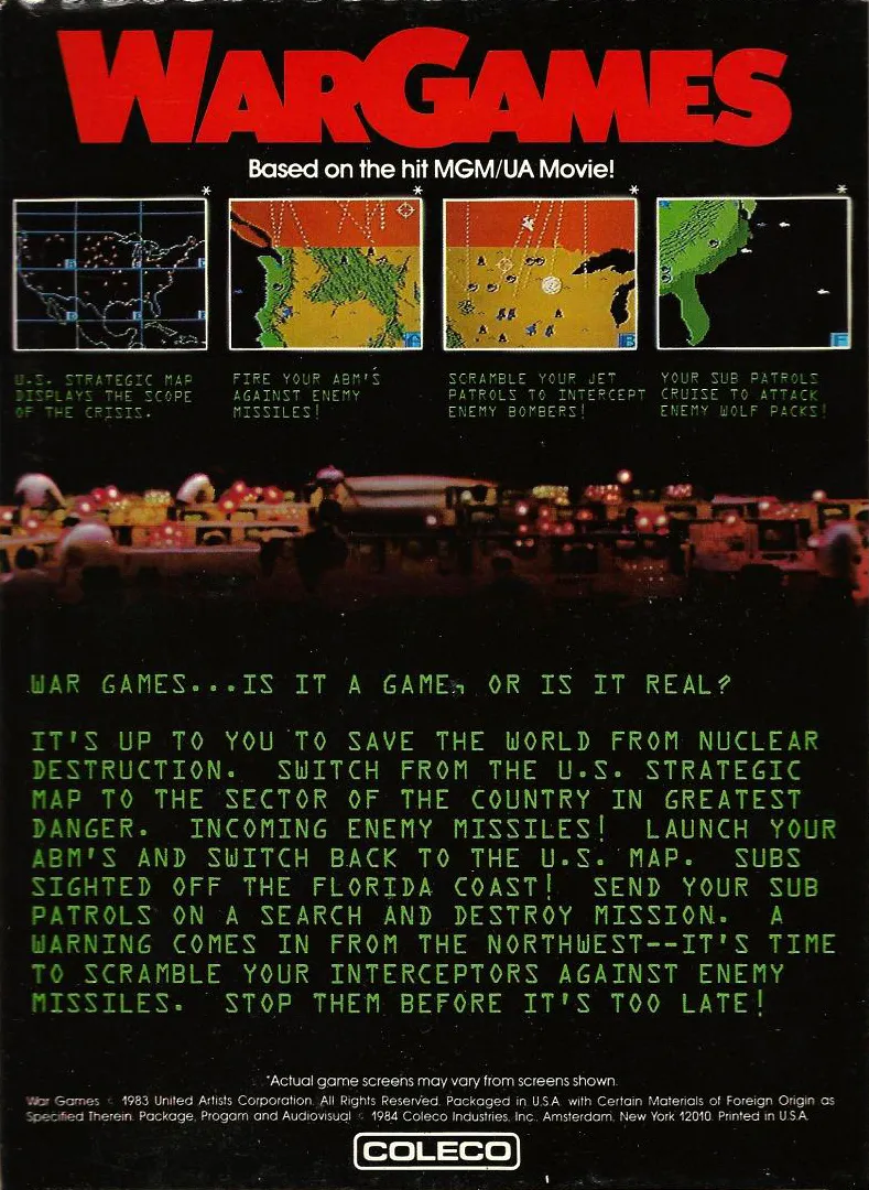WarGames box back