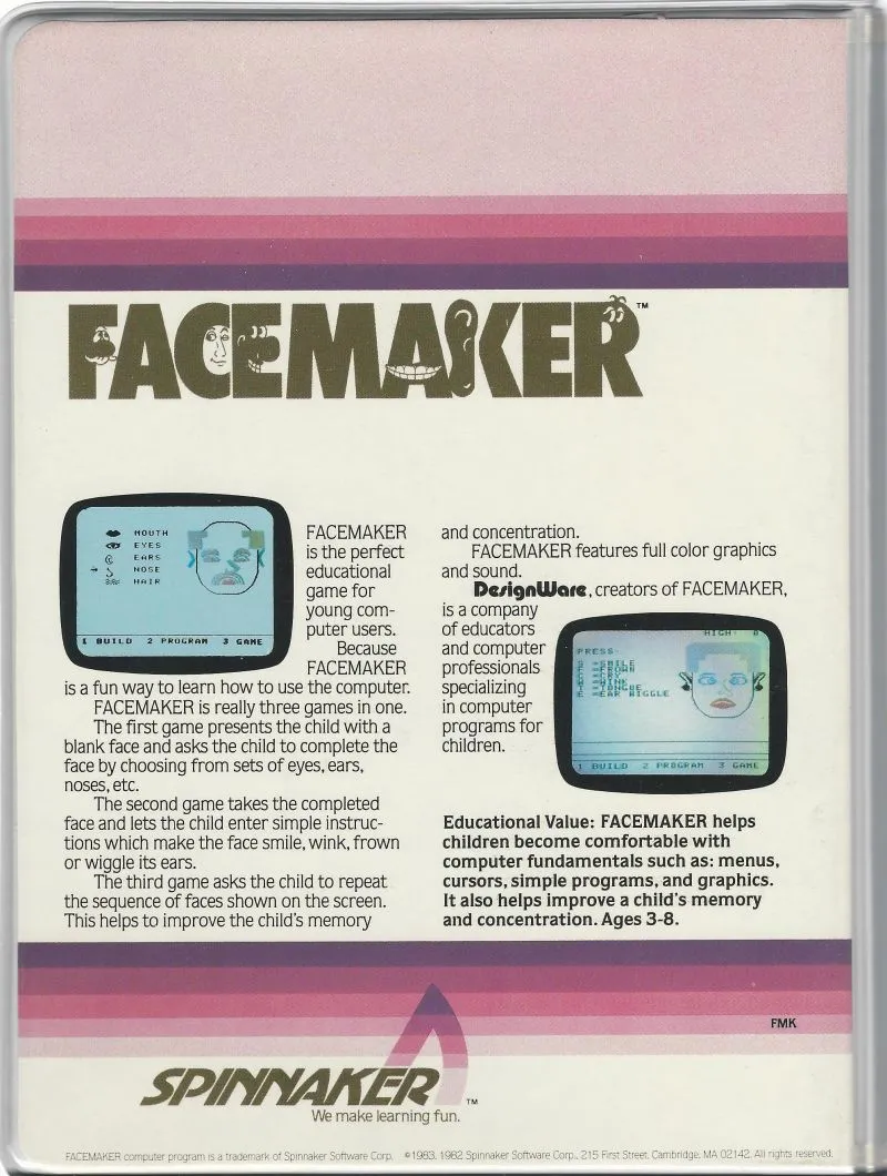 Facemaker box back