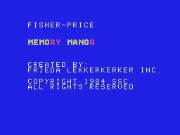 Memory Manor screenshot