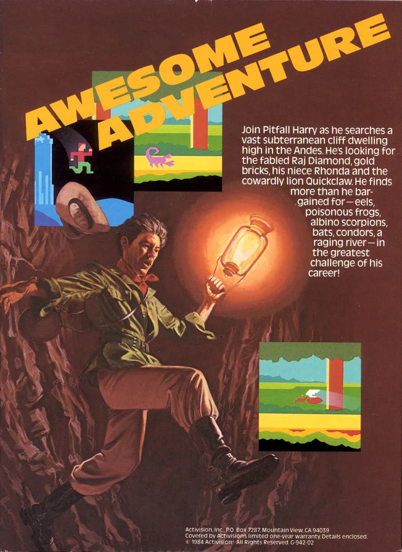 Pitfall II: Lost Caverns box back