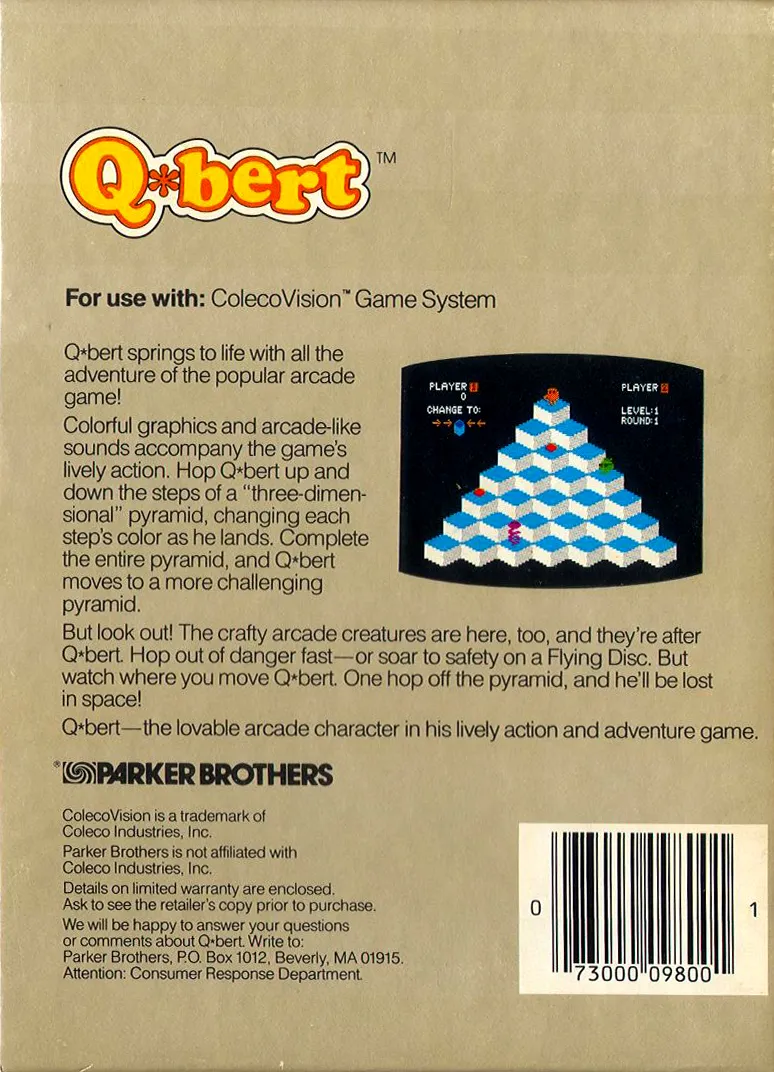 Q*bert box back