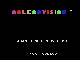 Adam's Musicbox Demo title screen