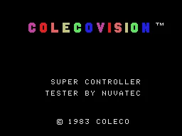 Super Controller Tester title screen