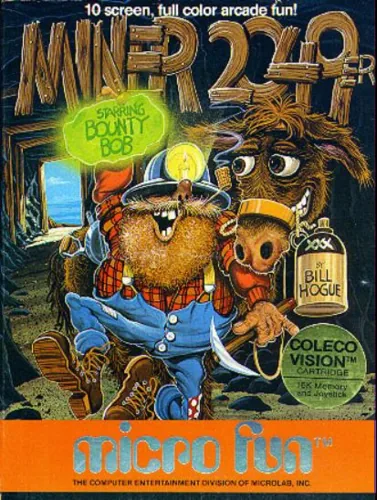 Miner 2049er Starring Bounty Bob cover art for ColecoVision