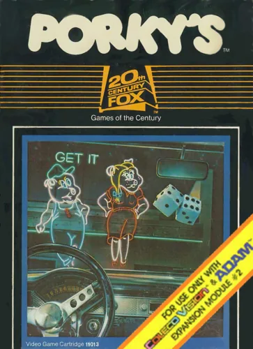 Porky's cover art for ColecoVision