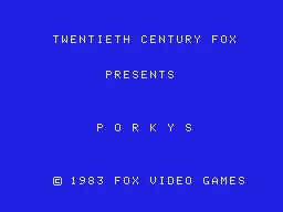 Porky's title screen