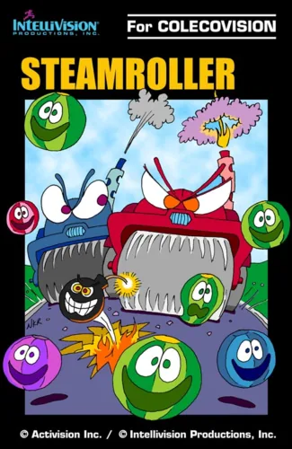Steamroller cover art for ColecoVision