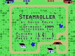 Steamroller title screen