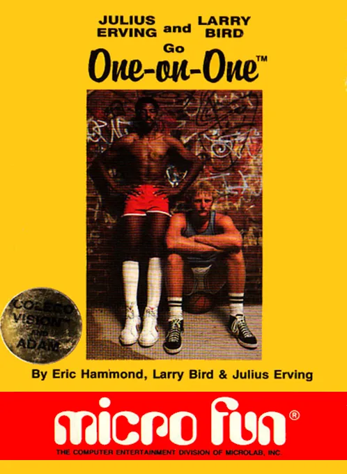 Julius Erving and Larry Bird Go - One-on-One cover art for ColecoVision
