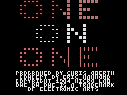 Julius Erving and Larry Bird Go - One-on-One title screen