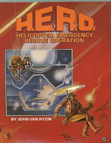H.E.R.O. - Helicopter Emergency Rescue Operation cover art for ColecoVision