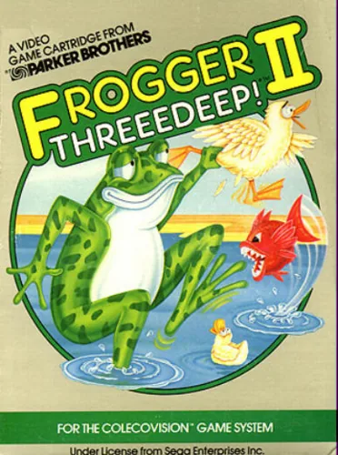 Frogger II - ThreeeDeep! cover art for ColecoVision