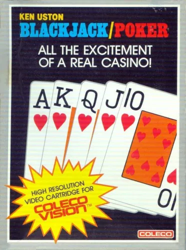 Ken Uston Blackjack-Poker cover art for ColecoVision