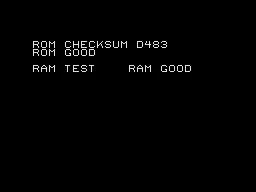 Final Test Cartridge title screen